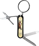 Dale Adkins Horse Mini Swiss Army Knife Keychain: Barn Buddies #02 Detail