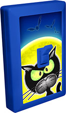 Halloween Black Cat 6 LED Night Light Wall Switch