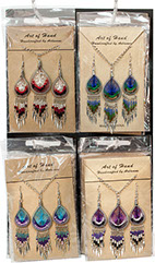 Woven Dream Catcher Necklace & Earrings 15 pc Display
