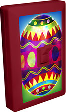 Easter Egg 01 - 6 LED Night Light Wall Switch Item 110580EASTER