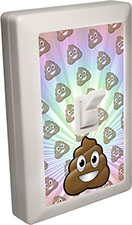 Emoji 6 LED Night Light Wall Switch with Pile of Poo
