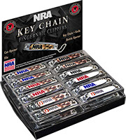 NRA National Rifle Association Keychain Fingernail Clippers 24 pc Display Camouflage