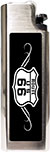 Route 66 Metal Lighter Case, Item 88218RT66 Route 66 Shield White Shield on Black background, Reusable Case